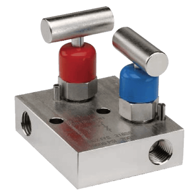 Noshok 2-Valve Static Pressure Manifold Valve, 2602/2702 Series